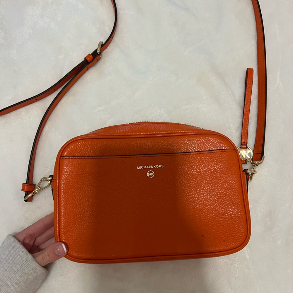 Michael Kors Vibrant Orange Crossbody Bag